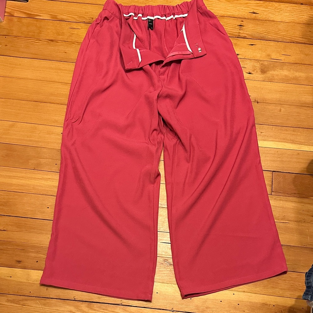 Cider Scarlet Wide-Leg Pants